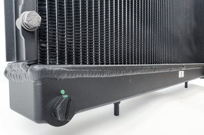 CSF R32 Nissan Skyline GT-R / GT-S Full Billet Aluminum High-Performance Radiator - Black Finish 7217B 7217B Photo - Close Up
