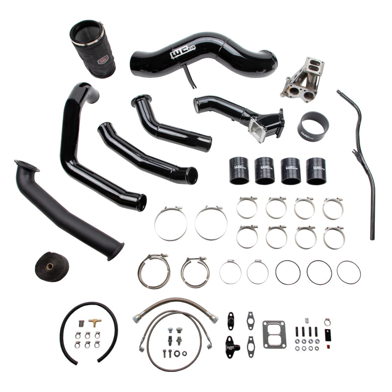 Wehrli 2001-2004 LB7 Duramax S400 Single Turbo Install Kit Candy Teal WCF100489-CT