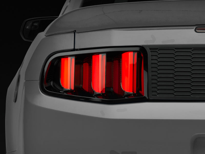 Raxiom 10-12 Ford Mustang Vector V2 LED Tail Lights - Gloss Black Housing (Clear Lens) 405839 405839 Photo - Primary