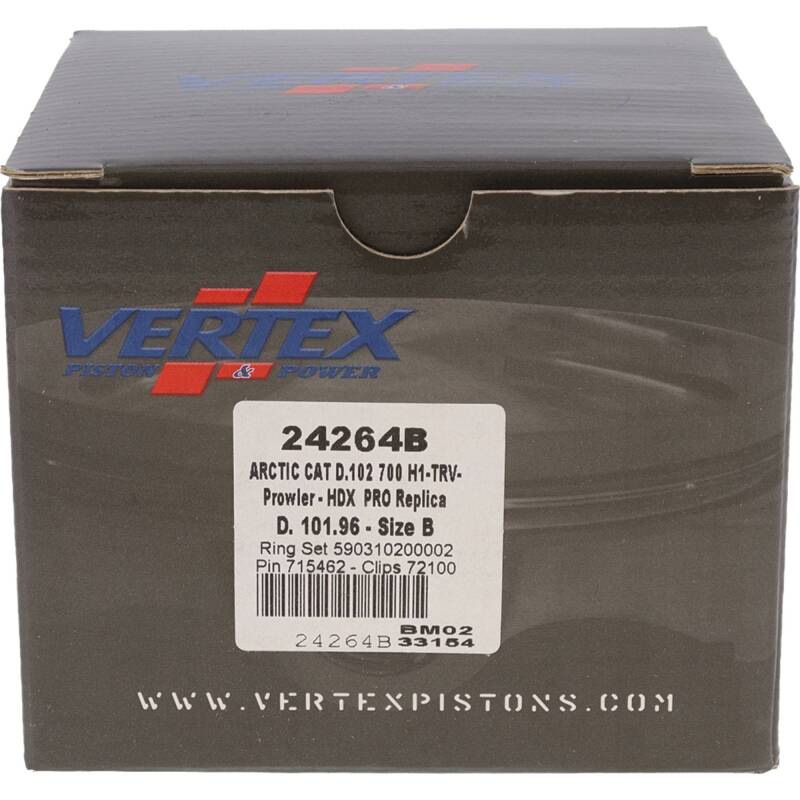Vertex Pistons Vertex Piston 08-11 Arctic Cat 700 H1 EFI 700cc Forged Replica Piston Kit 24264B 24264B Photo - Primary