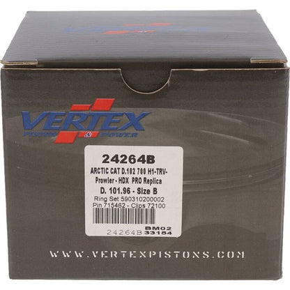 Vertex Pistons Vertex Piston 08-11 Arctic Cat 700 H1 EFI 700cc Forged Replica Piston Kit 24264B 24264B Photo - Primary
