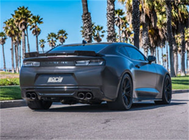 Borla 2016-2018 Chevrolet Camaro SS AT/MT RWD Ceramic Black S-Type Exhaust (w/ Dual Mode Valves) 11924CB 11924CB Photo - Close Up