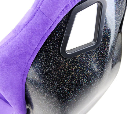 NRG FRP Bucket Seat PRISMA Edition w/ Pearlized Back Purple Alcantara - Medium FRP-303PP-PRISMA FRP-303PP-PRISMA Photo - Primary