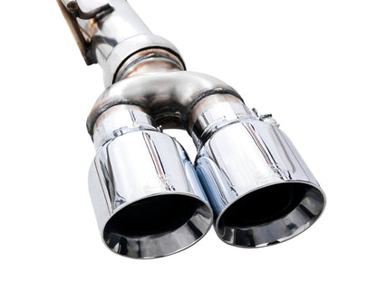AWE Tuning 4th Gen GM 1500 5.3L 0FG Catback Split Rear Exit (w/ Bumper Cutouts) - Quad Chrome Tips 3015-42201 3015-42201 Photo - Close Up