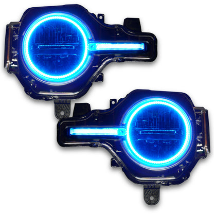 ORACLE Lighting Oracle 21-22 Ford Bronco Headlight Halo Kit w/DRL Bar - Base Headlights ColorSHIFT -w/No Controller 1471-334 1471-334 User 1
