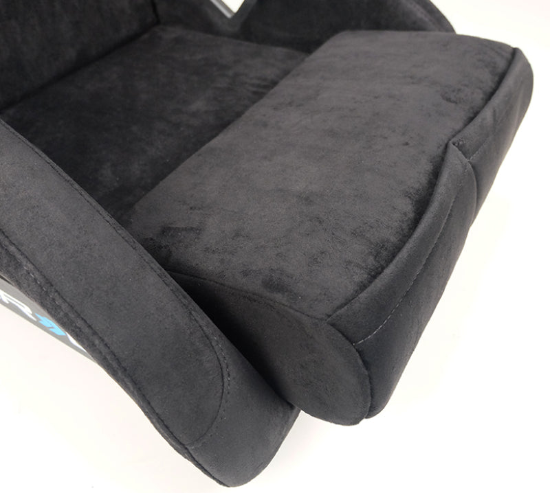 NRG FRP Bucket Seat ULTRA Edition - Large (Black Alcantara/Gold Glitter Back) FRP-302BK-ULTRA FRP-302BK-ULTRA Photo - Primary