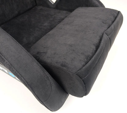 NRG FRP Bucket Seat ULTRA Edition - Large (Black Alcantara/Gold Glitter Back) FRP-302BK-ULTRA FRP-302BK-ULTRA Photo - Primary