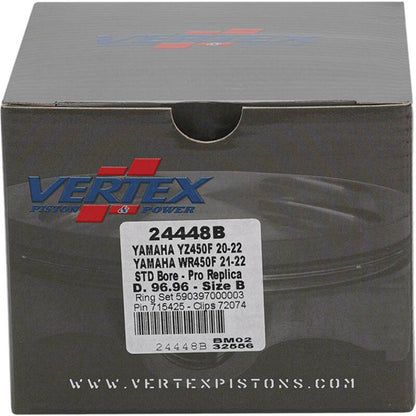 Vertex Pistons Vertex Piston 21-23 Yamaha WR 450 F 450cc Forged Replica Piston Kit 24448B 24448B Photo - Primary