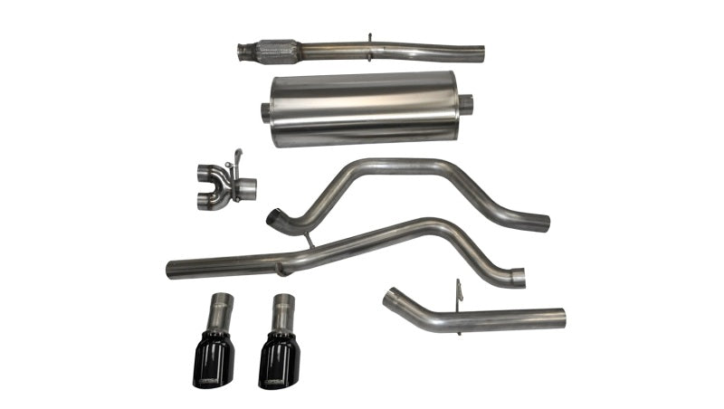 Corsa 14 GMC Sierra/Chevy Silv 1500 Crew Cab/Std. Bed 5.3L V8 Black Sport Dual Rear CB Exhaust 14870BLK 14870BLK Photo - Primary