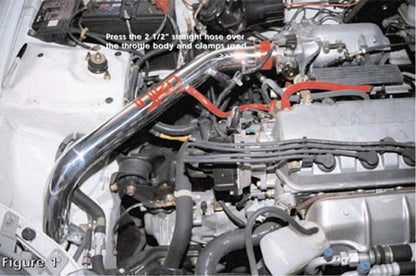 Injen 96-98 Civic Ex Hx EL (Canada) Black Cold Air Intake *Special Order* RD1550BLK RD1550BLK Photo - Mounted