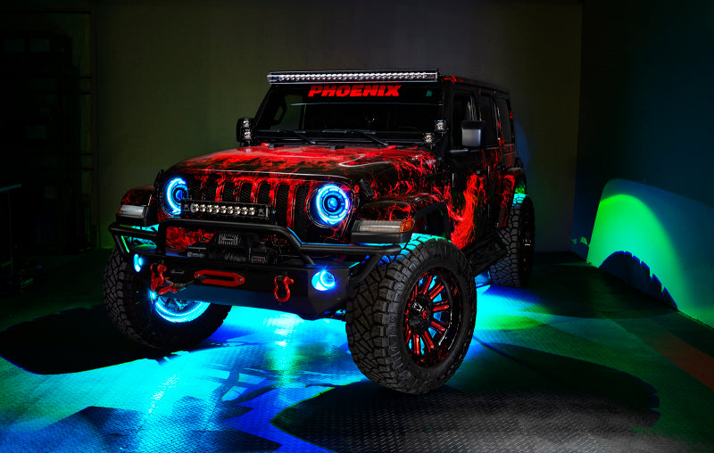 ORACLE Lighting Oracle Bluetooth + RF Underbody Rock Light Kit - 4 PCS - ColorSHIFT 5818-333 5818-333 Photo - lifestyle view