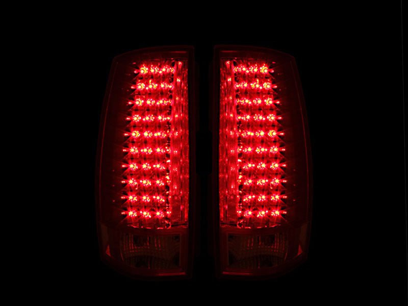Anzo 2007-2014 Chevrolet Suburban LED Tail lights Black G4 311142 Photo - Mounted