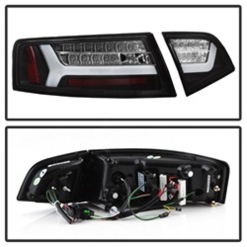 Spyder 09-12 Audi A6 LED Tail Lights - Black (ALT-YD-AA609-LED-BK) 5085160 5085160 Photo - Unmounted