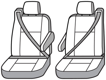 Covercraft 99-02 Chevrolet Polycotton SeatSaver Custom Front Row Seat Covers - Charcoal SS3245PCCH SS3245PCCH Photo - out of package