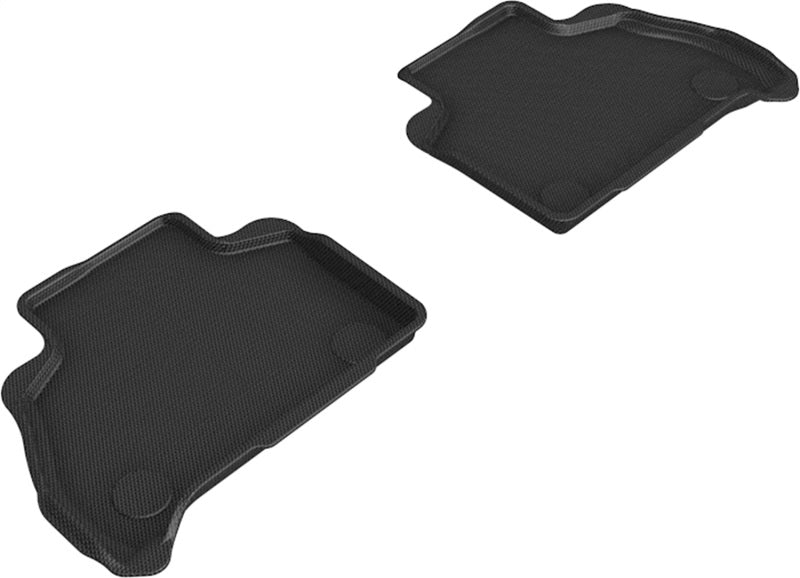 3D MAXpider 19-22 BMW X7 (G07) Kagu 2nd Row Floormats - Black L1BM10521509 L1BM10521509 Photo - Primary
