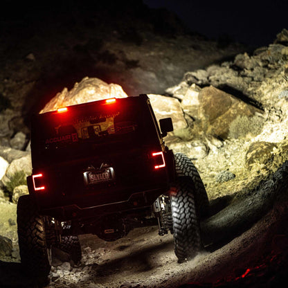 KC HiLiTES 18-24 Jeep Wrangler JL 28in Rear-Facing Multi-Function Chase LED Light Bar Kit 98013
