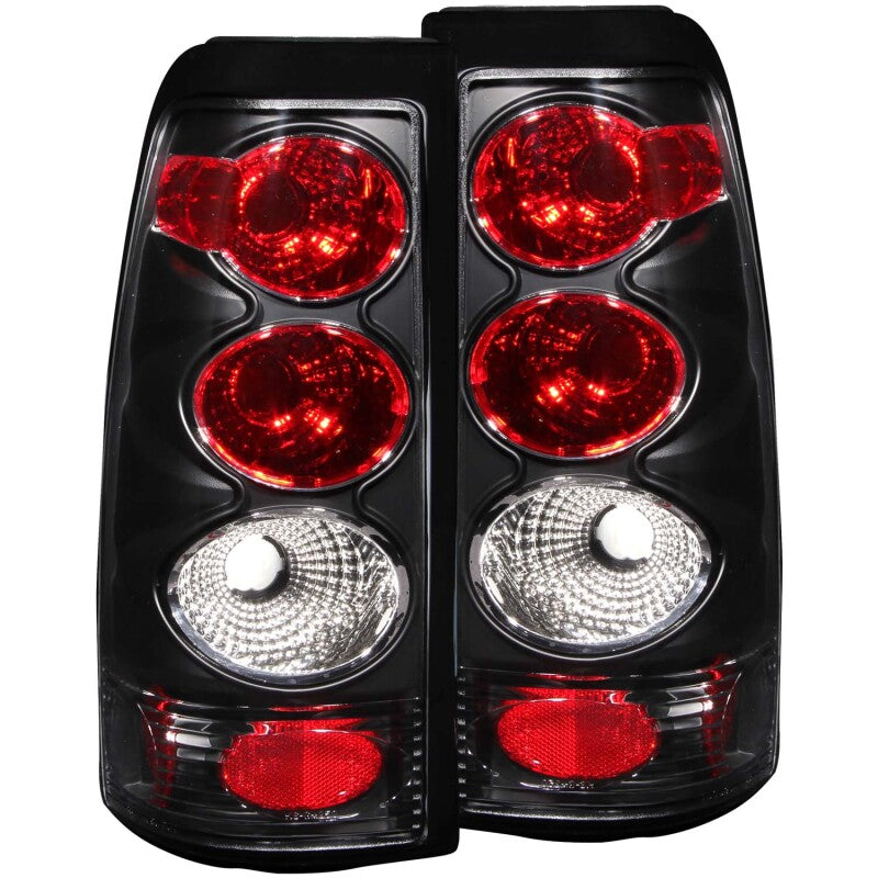 Anzo 1999-2002 Chevrolet Silverado 1500 Taillights Black 211025 Photo - Primary