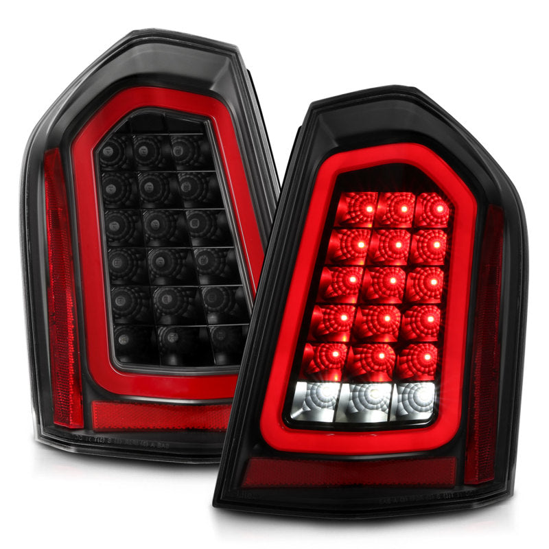 ANZO 11-14 Chrysler 300 LED Taillights Black w/ Sequential 321343 321343 Photo - Unmounted