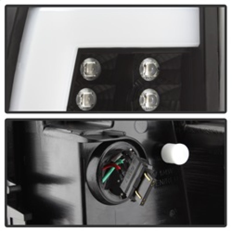 Spyder 00-06 GMC Yukon/Yukon XL V2 Light Bar LED Tail Lights - Black (ALT-YD-CD00V2-LBLED-BK) 5084149 5084149 Photo - Unmounted