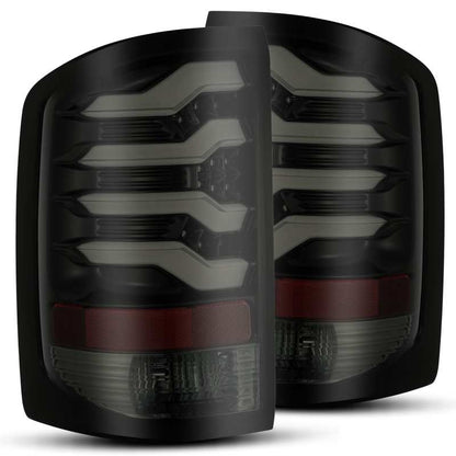 AlphaRex 14-18 GMC Sierra 1500 PRO-Series LED Tail Lights Jet Black 630010 630010 Photo - Primary