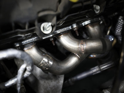 aFe Twisted Steel Shorty Header 11-17 Ford Mustang V6-3.7L 48-43031 48-43031 Photo - Mounted