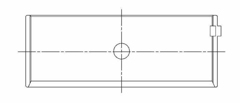 ACL Chev. V8 305-350-400 Race Series Engine Connecting Rod Bearing Set 8B663HD-001 8B663HD-001 Technical Drawing