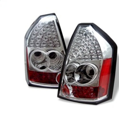 Spyder Chrysler 300 05-07 LED Tail Lights Chrome ALT-YD-CHR305-LED-C 5001634 5001634 Photo - Primary