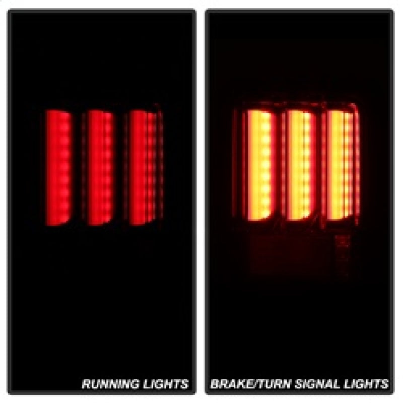Spyder 07-16 Jeep Wrangler Version 2 Light Bar LED Tail Lights - Black (ALT-YD-JWA07V2-LBLED-BK) 5084774 5084774 Photo - Unmounted