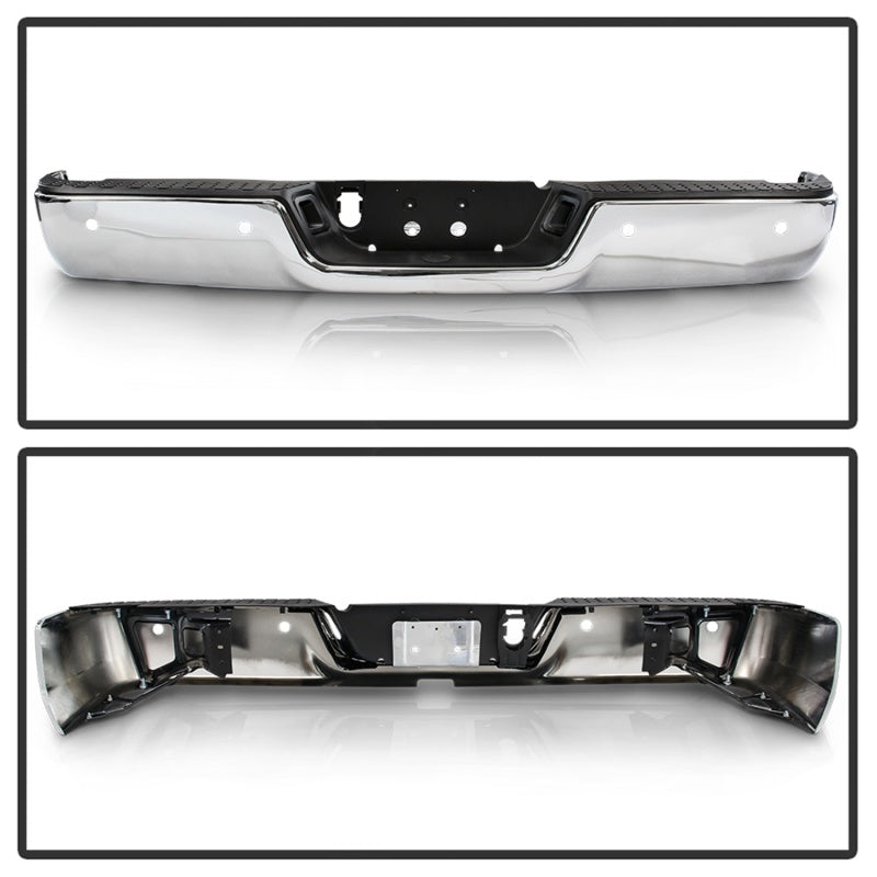 SPYDER xTune 09-18 Dodge Ram 1500 w/Parking Sensor OEM Style Steel Rear Bumper - Chrome RB-DR09-SET-WS-C 9047022 9047022 Photo - Unmounted