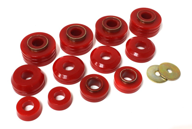 Energy Suspension Body Mount Set Red Ford F-100 All 1975-1979 4.4104R Photo - Primary