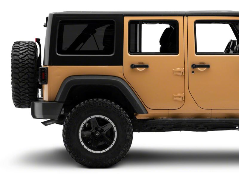 Raxiom 07-18 Jeep Wrangler JK Axial Series Trident LED Tail Lights- Blk Housing (Smoked Lens) J173718 J173718 Photo - Close Up