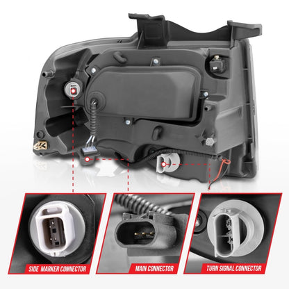 Anzo 2007-2014 Ford Expedition Projector Headlights Chrome 111114 Photo - Unmounted