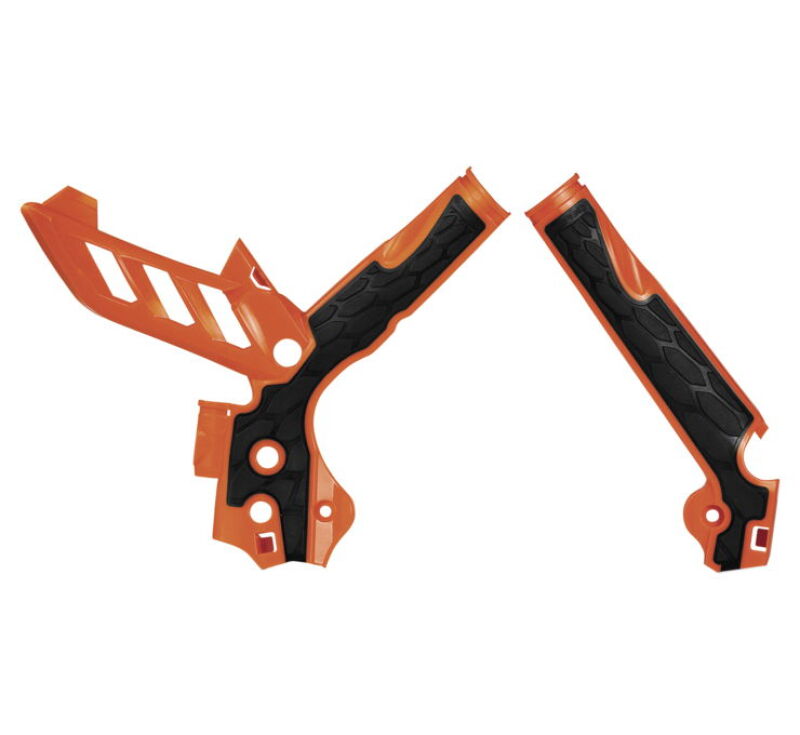 Acerbis 11-15 KTM SX125/150/SX250/XC/SX-F/XC-F/ EXC/XC-W/XCF-W Frame Guards- X-Grip - 16 Org/Black 2374251008 2374251008 Photo - Primary