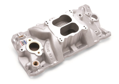 Edelbrock RPM Q-Jet Marine, SBC 23-Degree, 1955-1986, Manifold, with Brass 2504 Photo - Unmounted