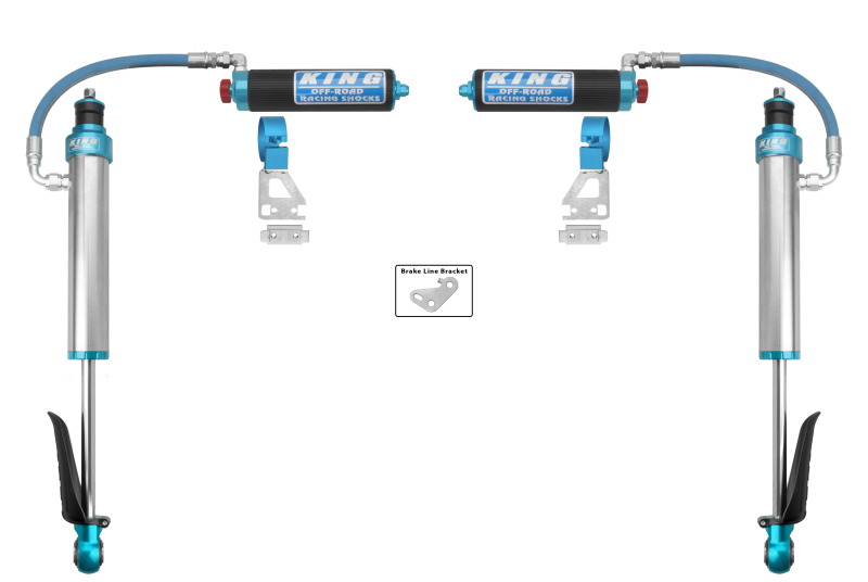King Shocks 2024+ Toyota Tacoma 2.5 Dia Remote Reservoir Shock w/Adjuster (Pair) - Rear 25001-409A 25001-409A Photo - Primary