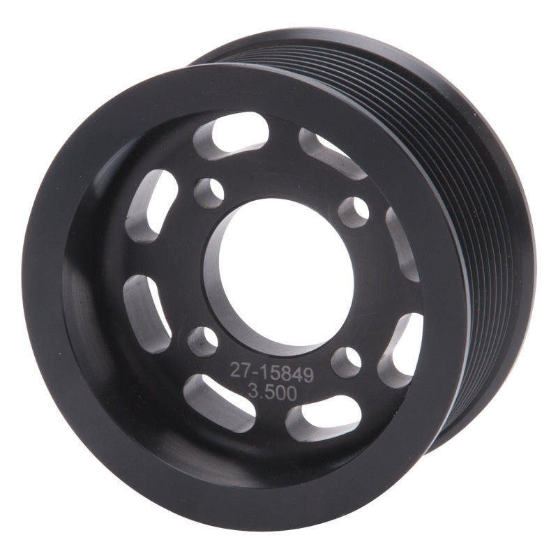 Edelbrock Pulley, Supercharger, Enforcer, 10 Rib, 3.5" Black 15849 Photo - Primary