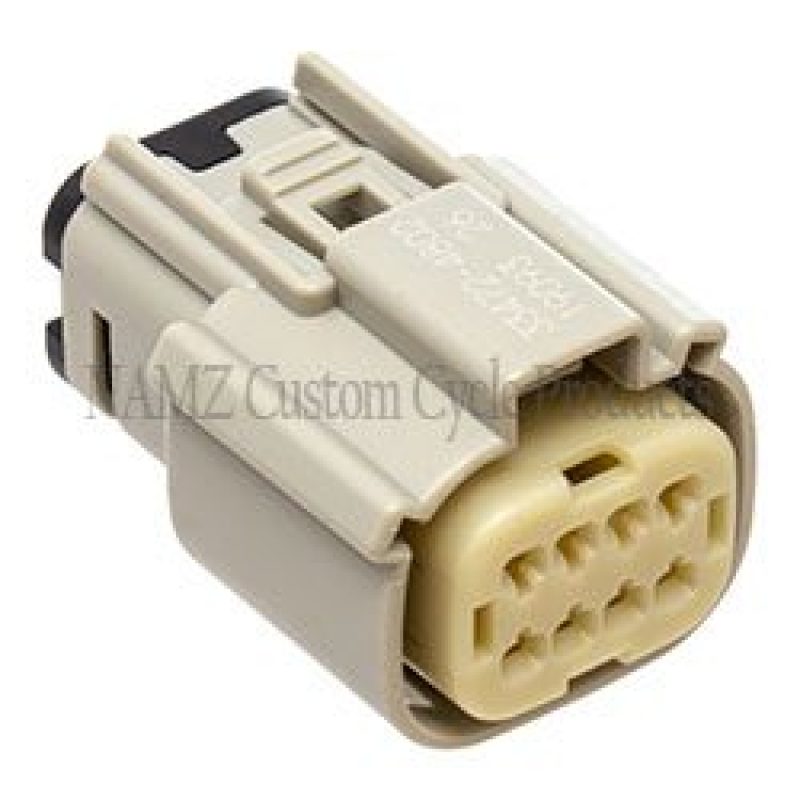 NAMZ 07-23 XL/FX/Road King Main Harness Molex MX-150 8-Pos Female Connector - Gray (HD 72469-07GY) NM-33472-0802 NM-33472-0802 Photo - Primary