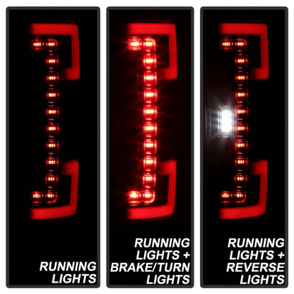 Spyder 17-18 Ford F-250 SD (w/Blind Spot Sensor) LED Tail Lights - Blk (ALT-YD-FS17BS-LED-BK) 5085610 5085610 Photo - Unmounted