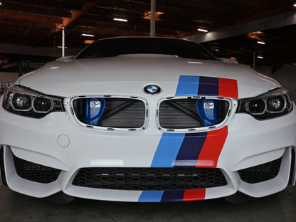aFe Magnum FORCE Dynamic Air Scoop 15-18 BMW M3/15-20 M4 - Blue 54-13032SL 54-13032SL Photo - Mounted