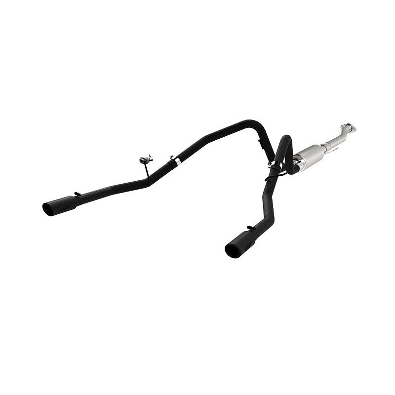 MBRP 11-14 Ford F-150 V6 Ecoboost Black Coated 2.5in Cat-Back Dual Rear S5240BLK Photo - Primary