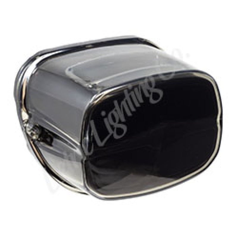 Letric Lighting 1999+ OEM Sq Back Model Squareback LED Taillight - Black (Chrome Housing/Clear Lens) LLC-SQTL-CB LLC-SQTL-CB Photo - Primary