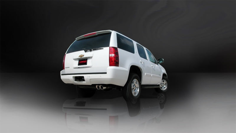 Corsa Performance 09-11 Chevrolet Tahoe 5.3L V8 Polished Sport Cat-Back Exhaust 0W2FY 14912 Photo - Mounted