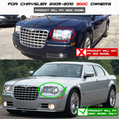 Spyder Chrysler 300C 05-10 Projector Headlights LED DRL Smoke High/Low H7 PRO-YD-C300C-DRL-SM 5075673 5075673 Photo - Mounted