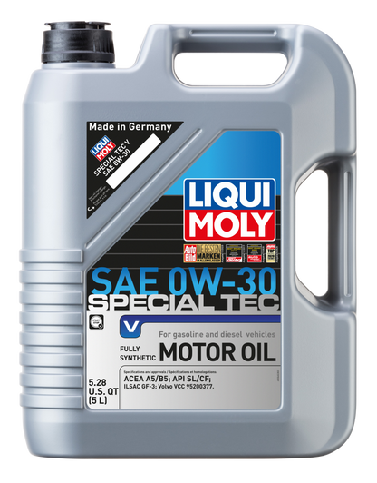 LIQUI MOLY 5L Special Tec V Motor Oil SAE 0W30 20204 20204 Photo - Primary