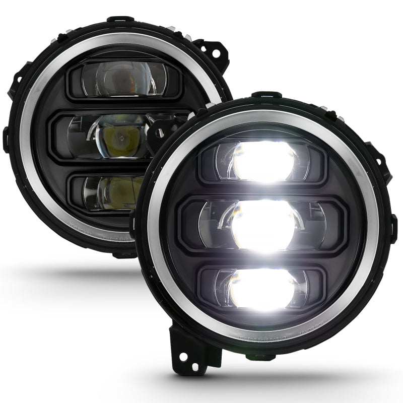 ANZO 2018-2019 Jeep Wrangler Full Led ProjectoráH.L Black 111466 111466 Photo - Unmounted