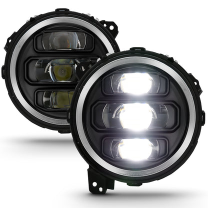 ANZO 2018-2019 Jeep Wrangler Full Led ProjectoráH.L Black 111466 111466 Photo - Unmounted