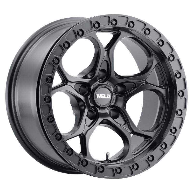 Weld Off-Road W901 17X10 Ledge Beadlock5 5X127 ET-25 BS4.50 Satin Black / Black Ring 71.5 W90170075450 W90170075450 Photo - Primary