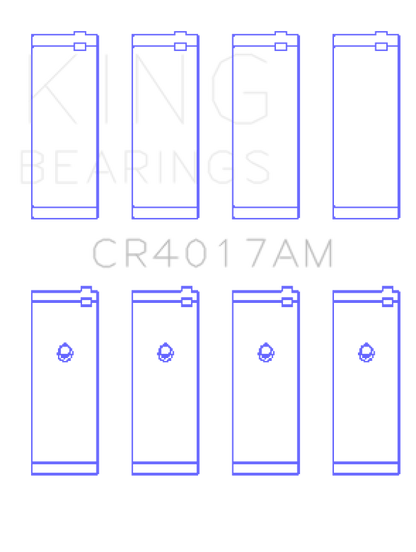 King Engine Bearings Opel 1.8/2.0 X18/20Xe (Size +0.25mm) Connecting Rod Bearing Set CR4017AM0.25 CR4017AM0.25 Photo - Primary
