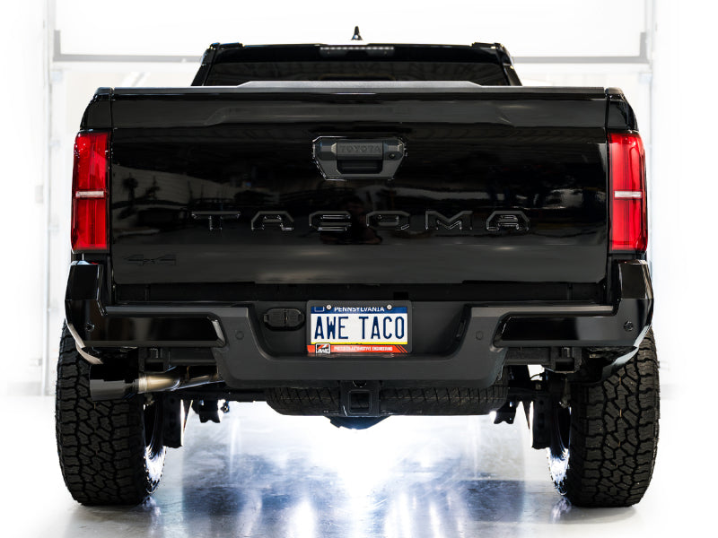 AWE Tuning AWE Exhaust for 4th Gen Toyota Tacoma Dual Diamond Black Tips 3015-33254 3015-33254 Photo - Mounted