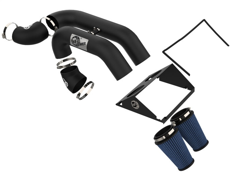 aFe Magnum Force Dual 3-1/2" Stage-2 XP Pro 5R Cold Air Intake System 54-12972-B Photo - Unmounted